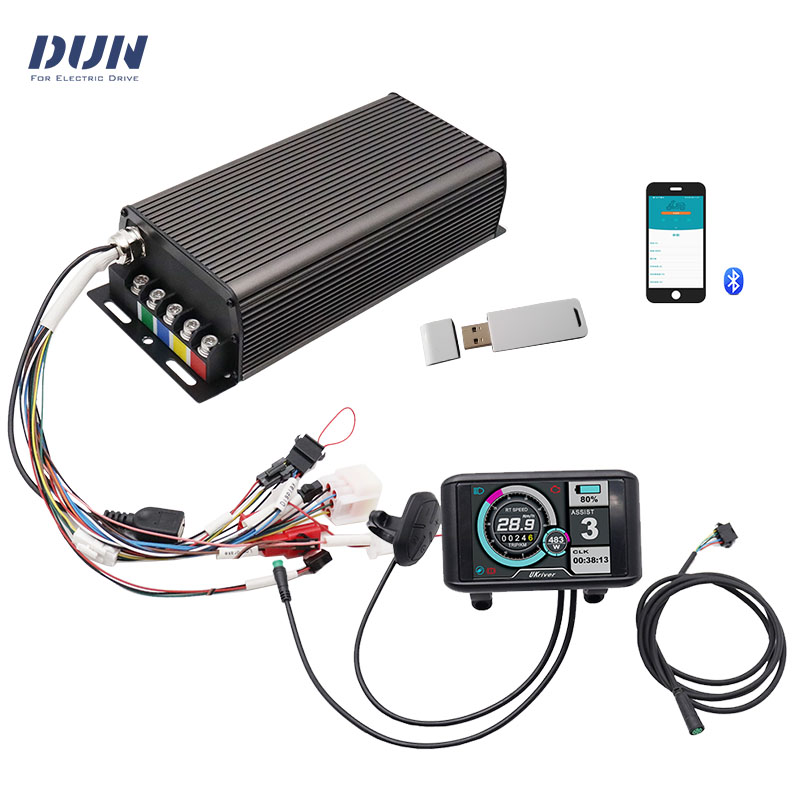 Bldc Controller 72V 150A Sabvoton - Bluetooth、tftディスプレイ、qsスポークモーター、SVMC72150-APT v2、48v、60v、72v、150a、4kw、ukc1を備えたabvoton-blDCコントローラー