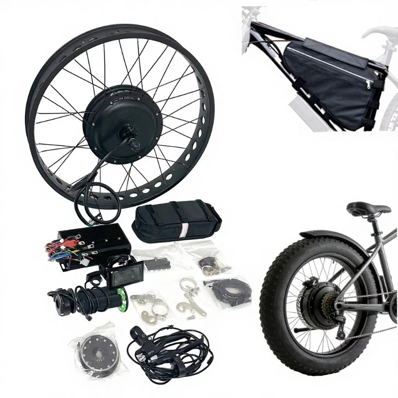 Fat Tire Ebike Conversion Kit 2000W - スーパーファットタイヤハブモーターキット 20x4 72v 5000w 3000w 2000w