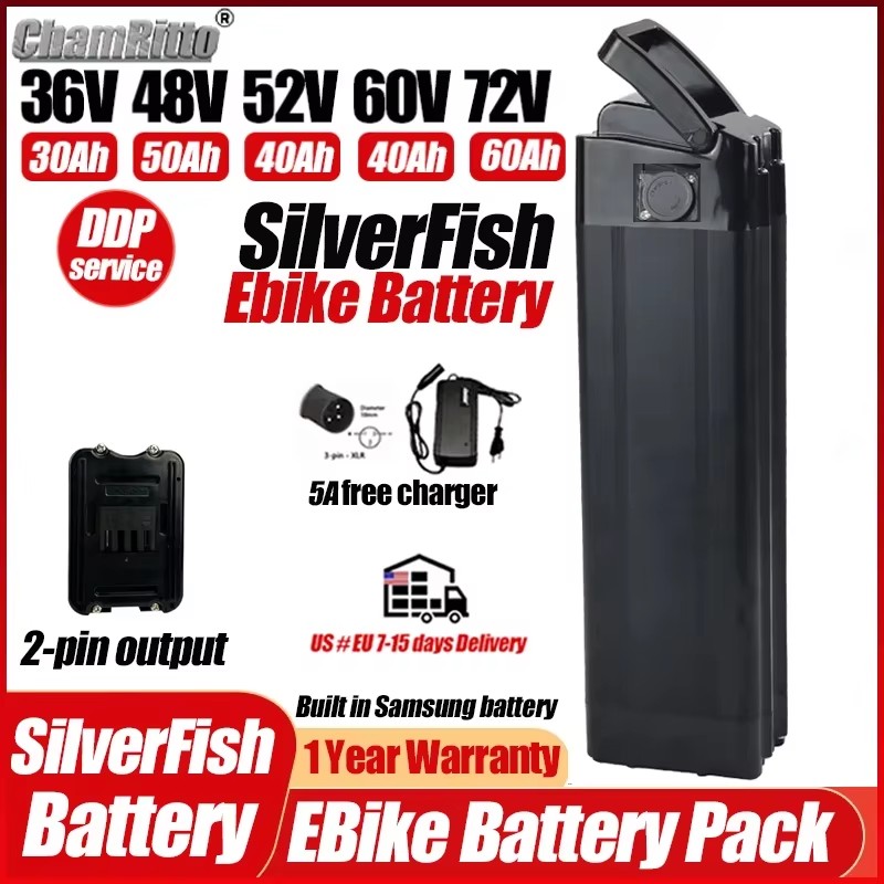 Electric Bicycle Battery 72V 30Ah - 36v48v52v 60v 72v Bafang 1000 ワット
