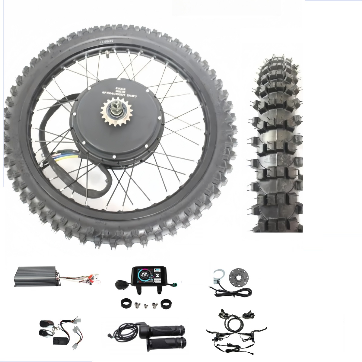 72V 5000W Hub Motor Kit - 電動自転車 48V-72V 3000-8000W 17インチ 18インチ 19インチ