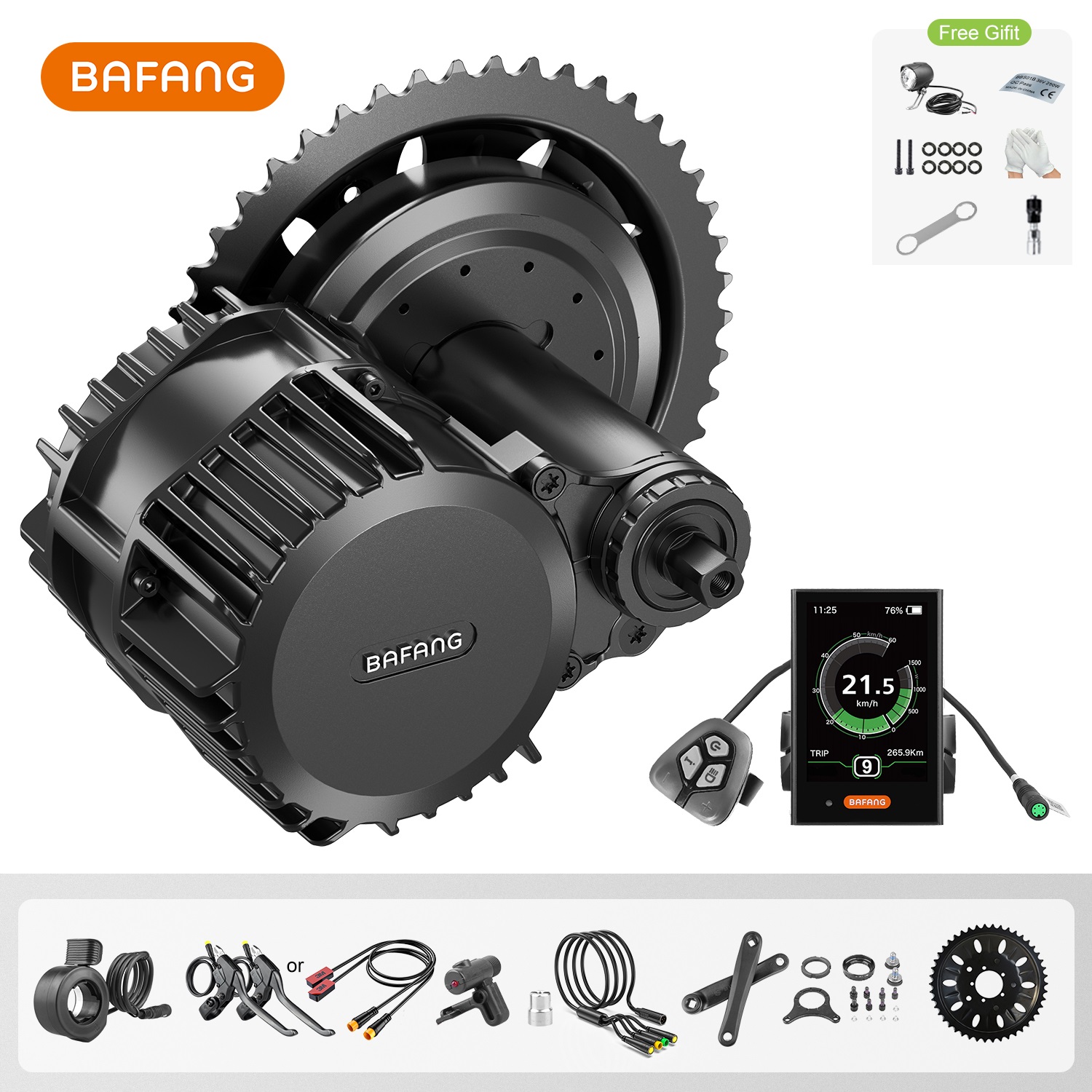 Mid Drive Motor Kit 52V 1000W - Bafang UART 48V/52V 1000 ワットミッドドライブモーター M615