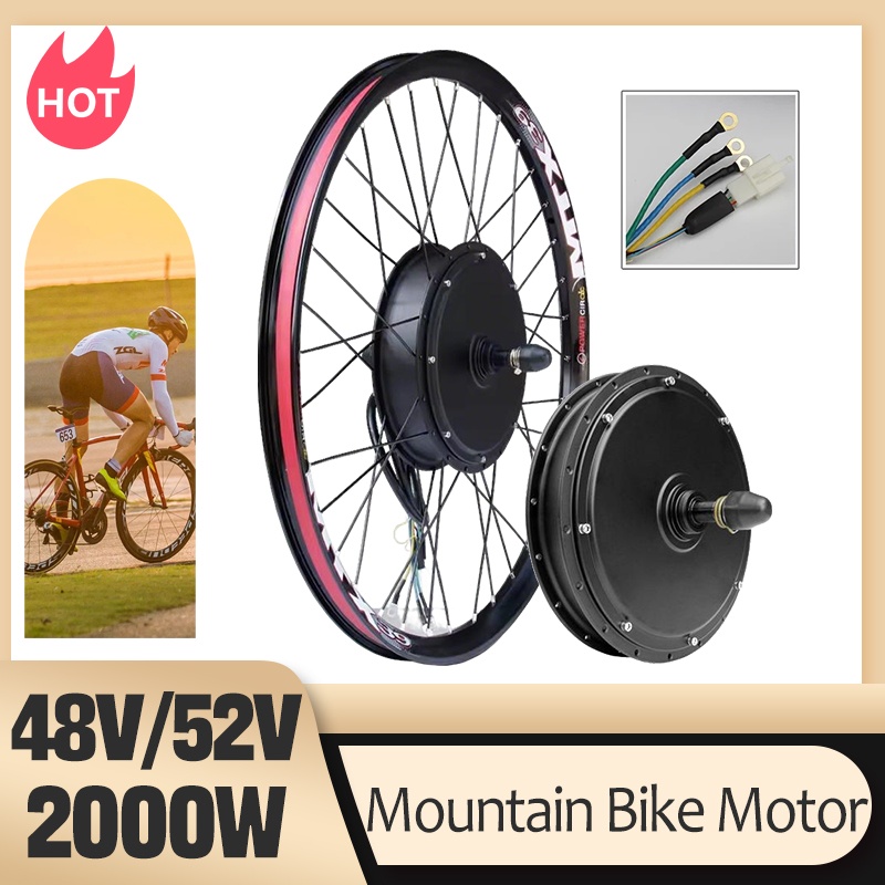 72V 5000W Hub Motor Kit - MTXブランド 48V52V 2000W電動自転車後輪回転ホイールハブモーター Eバイク部品 マウンテンバイク用ブラシレスノンギアハブモーター