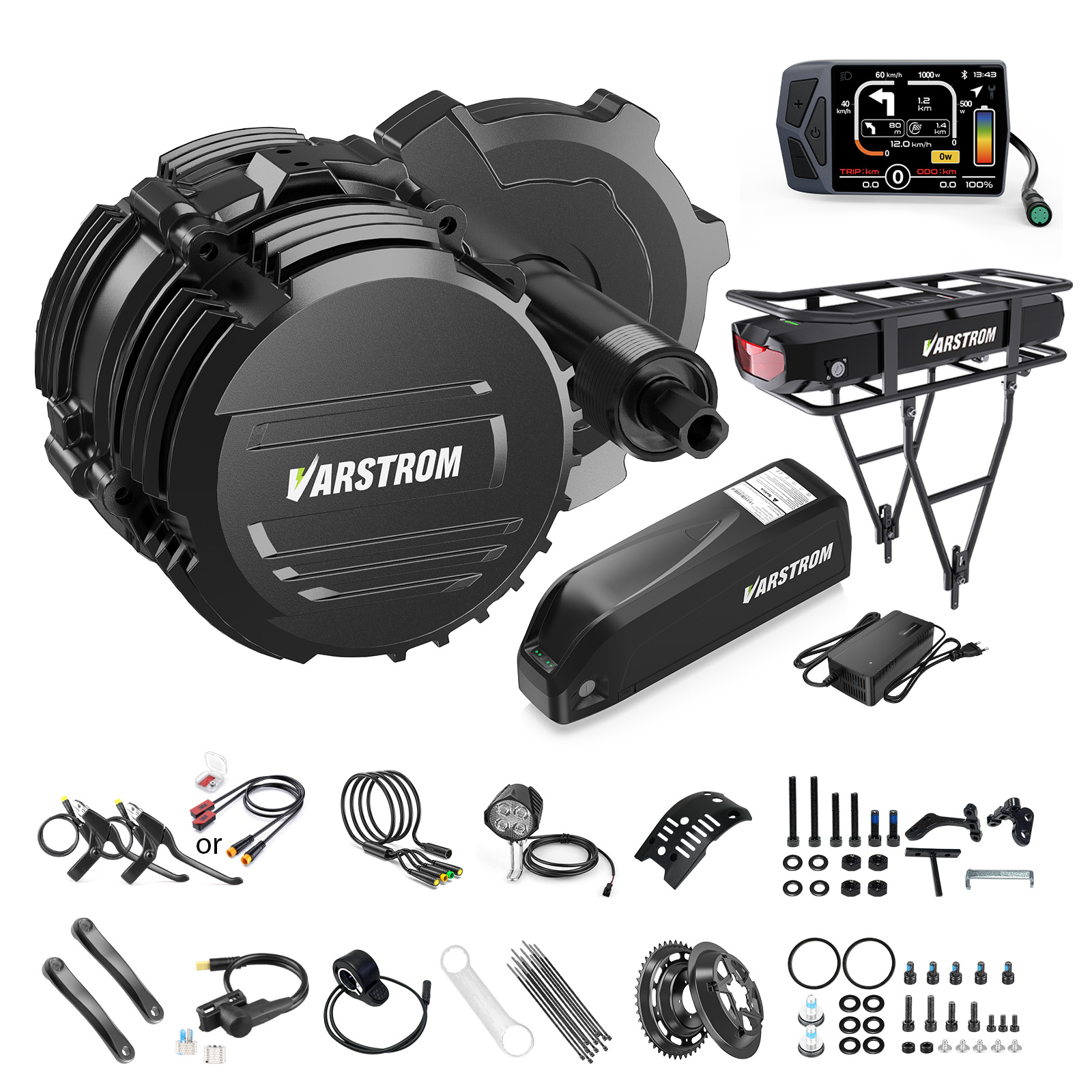 Tongsheng Tsdz2B Mid Drive Motor - [米国在庫] Varstrom 48V500W 750W ミッドドライブモーターキット Tongsheng