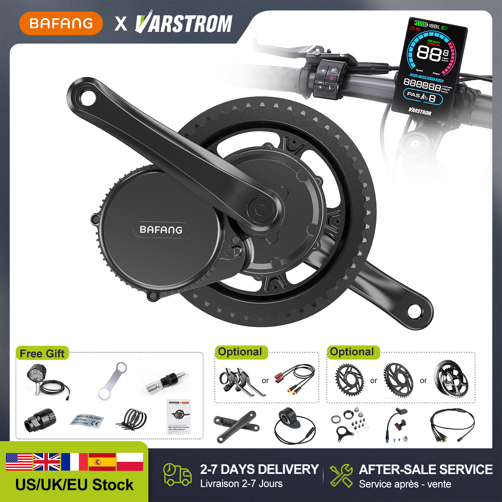 Bafang Bbshd 1000W Conversion Kit - 【米国株】BAFANG 48V 500W 750W 52V 1000W