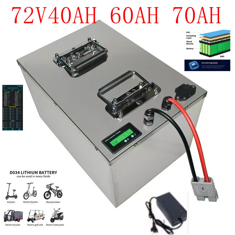 Electric Bicycle Battery 72V 30Ah - 72V Lifepo4 イオンバッテリー エネルギー貯蔵システム 30AH-200AH BMS付き