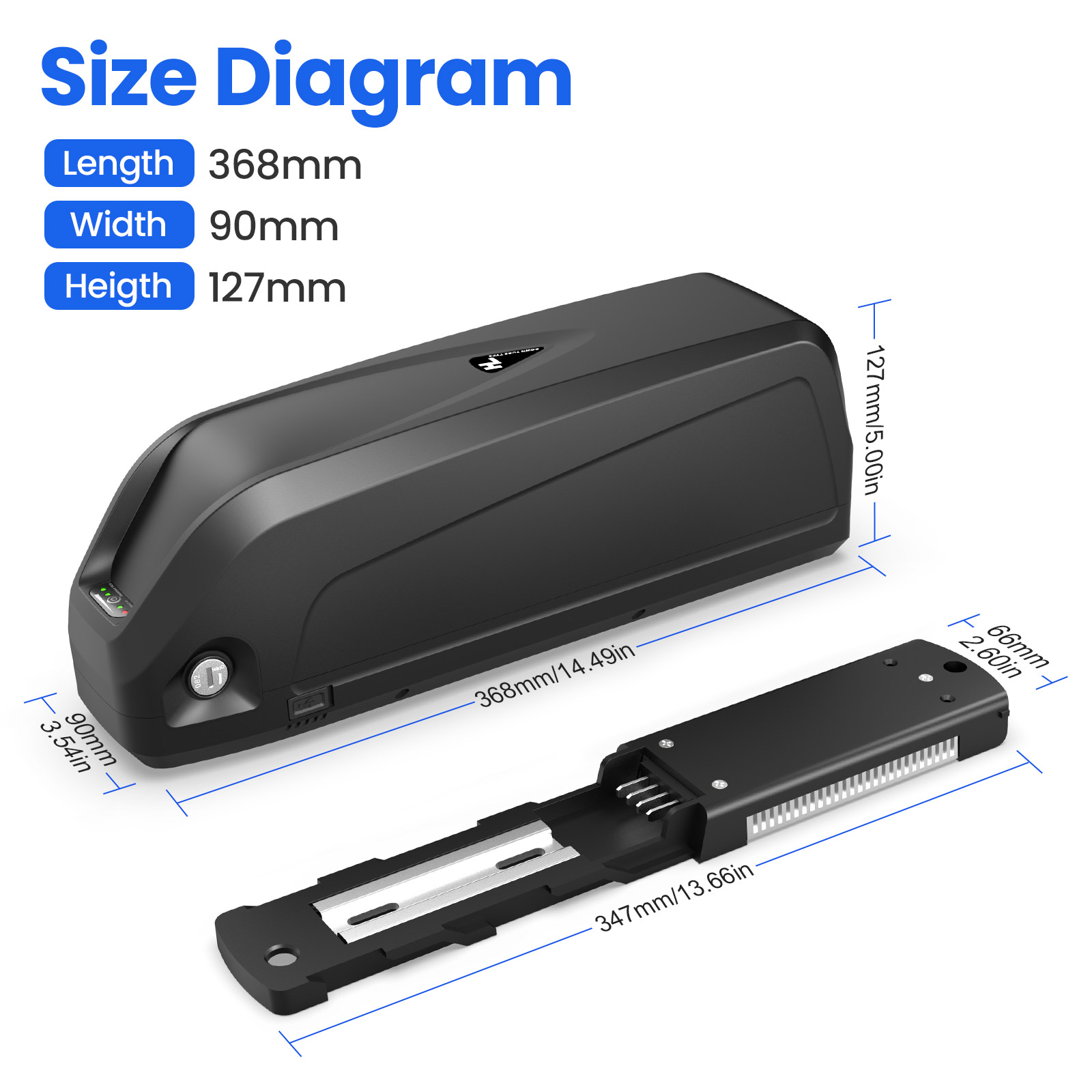 EBikeバッテリー 21700 Hailong Polly - Ebike Battery 48V 20Ah Hailong のレビューと価格