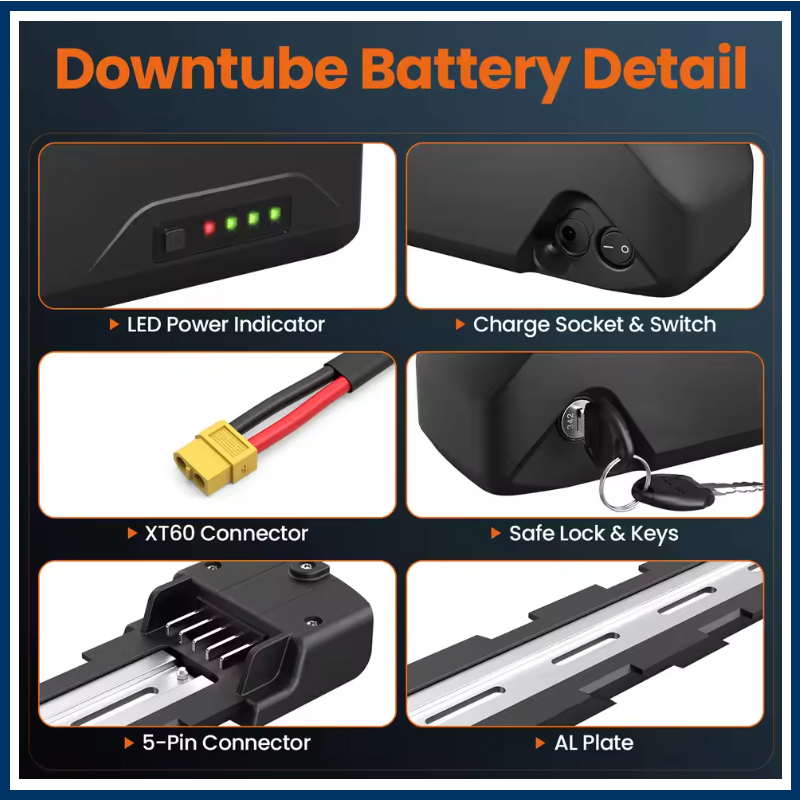 電動自転車 36V 48V 52V 25Ah 30Ah 40 - Electric Bicycle Battery 72V 30Ah のレビューと価格