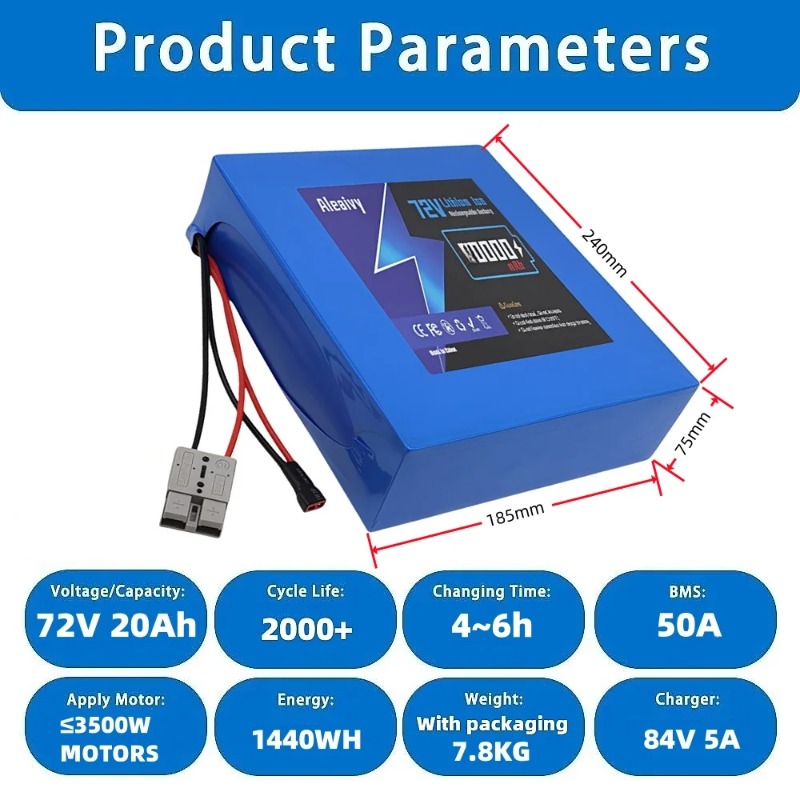 21700 72Vバッテリー 20S4P 20AH 20S6 - Electric Bicycle Battery 72V 30Ah のレビューと価格