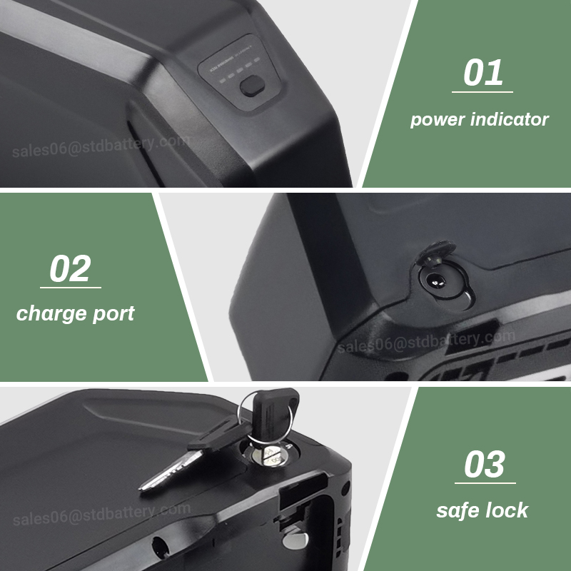 ダウンチューブ型電動自転車バッテリー 52V 13Ah 48 - Ebike Battery 48V 20Ah Hailong のレビューと価格