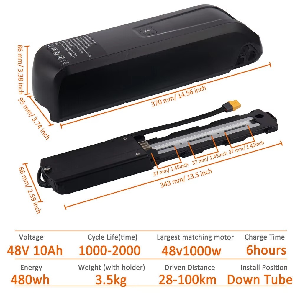 新型ハイロンEBikeバッテリー 36V 48V 10Ah  - Ebike Battery 48V 20Ah Hailong のレビューと価格