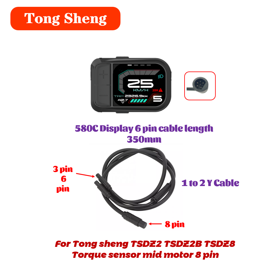 トンシェンTSDZ2 TSDZ2Bスロットル1対2ケーブル5 - Tongsheng Tsdz2B Mid Drive Motor のレビューと価格