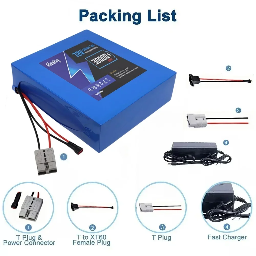 72V 30Ah ハイパワー急速充電 21700 リチウムバ - Electric Bicycle Battery 72V 30Ah のレビューと価格