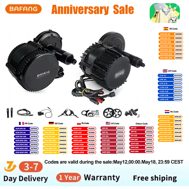 Bafang-電動自転車電動キット,ボトムブラケットのモータ - Bafang Bbshd 1000W Conversion Kit のレビューと価格