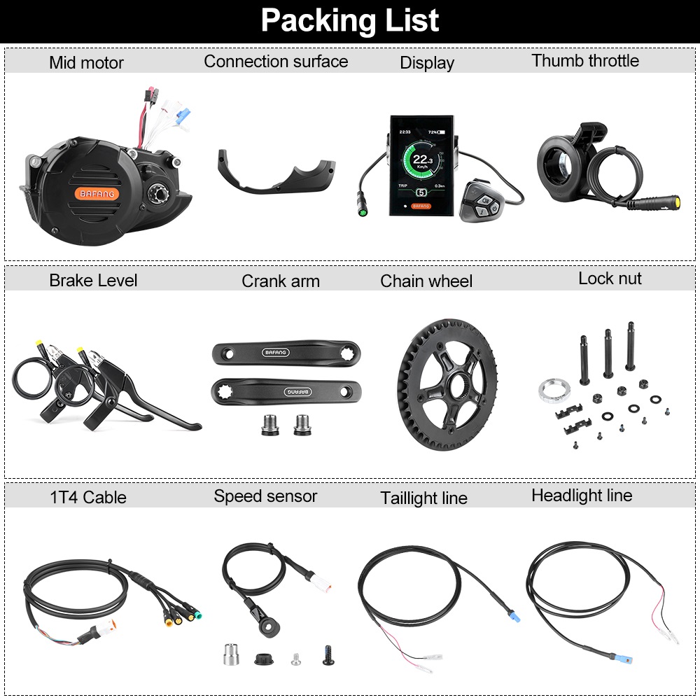 Bafang M620 G510 48V 52V 1000W - Mid Drive Motor Kit 52V 1000W のレビューと価格