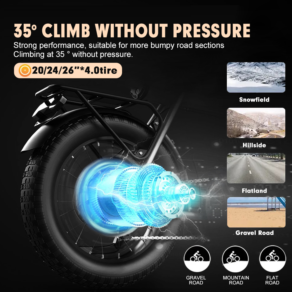 48V2000W電動ファットバイクモーターキット4.0タイヤ - 72V 5000W Hub Motor Kit のレビューと価格
