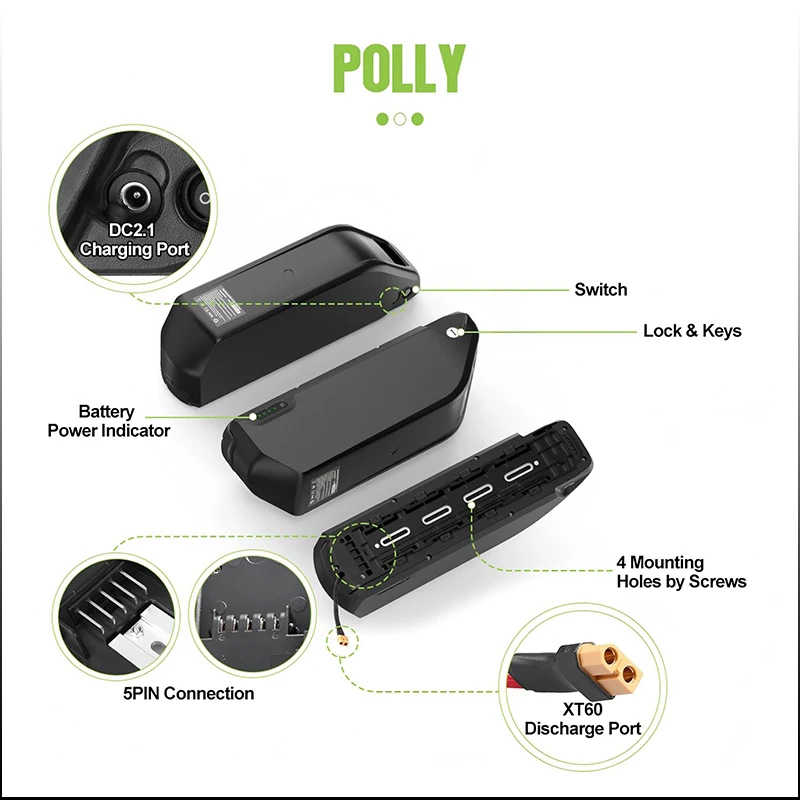 52V50Ah Hailong Polly 48V 60V  - Electric Bicycle Battery 72V 30Ah のレビューと価格