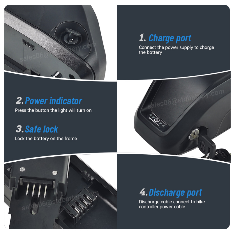 Hailong-電動自転車バッテリーパック,マウンテンバイク - Ebike Battery 48V 20Ah Hailong のレビューと価格