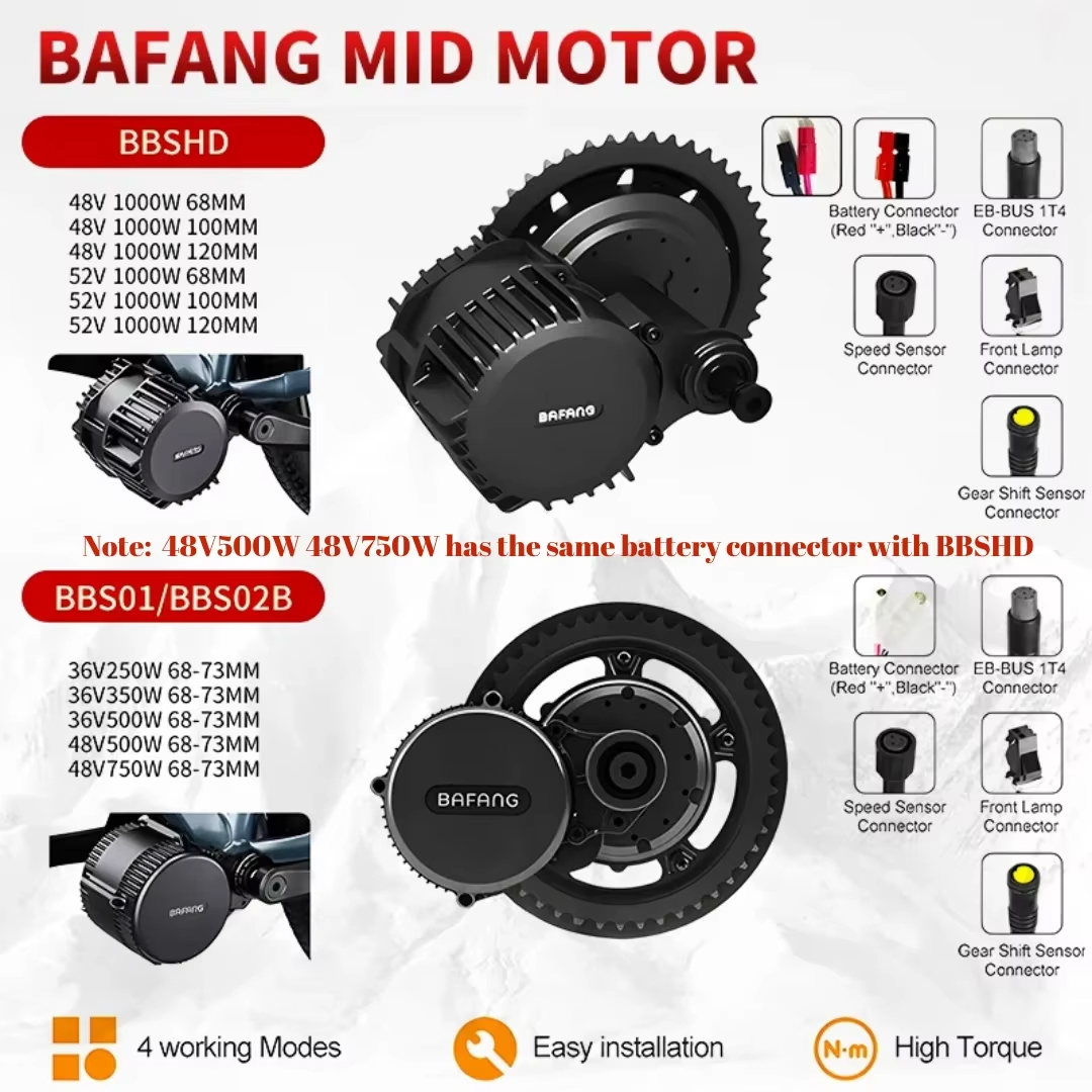 BAFANG 1000W BBSHDミッドドライブモーター  - Mid Drive Motor Kit 52V 1000W のレビューと価格