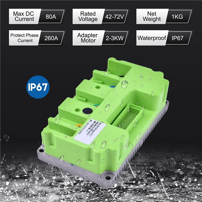Fardriver 48V-72V 80A 3KW 正弦波コ - Sine Wave Controller 48V 72V 80A のレビューと価格